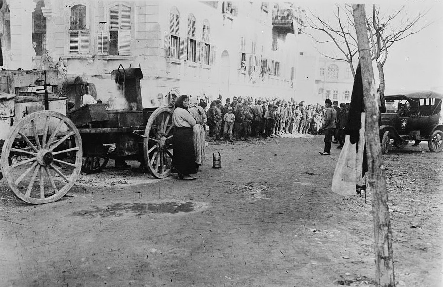 Greek refugees at Aleppo, Syria.