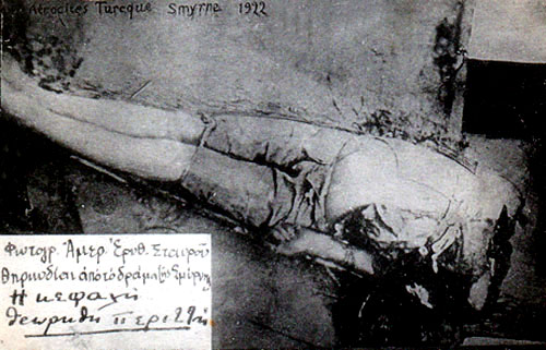 Turkish atrocities, Smyrna 1922.