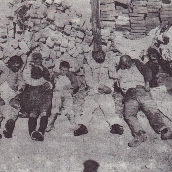Turkish atrocities at Smyrna, 1922.