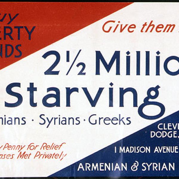 Armenian and Syrian Relief poster 
